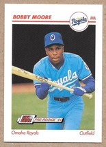 1991 Line Drive AAA #343 Bobby Moore Omaha Royals - $2.54