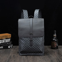 Men And Women&#39;s Backpack Plaid Flip Strap Backpack Casual Travel Bag - £33.82 GBP