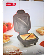 Sandwich Maker DASH Pocket Cooking Surface 4.5&quot; Non-Stick - 420 Watts - £17.84 GBP