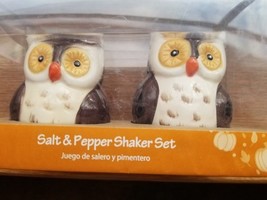 Owl Figures ~ Ceramic ~ Salt &amp; Pepper Shakers ~ 3&quot; Tall ~ Multicolored S... - €25,84 EUR