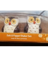 Owl Figures ~ Ceramic ~ Salt &amp; Pepper Shakers ~ 3&quot; Tall ~ Multicolored S... - €25,84 EUR