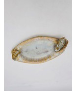 Vtg 2001 Unique Clay Tray Brown With Gray Accessed With Oyster Shells On... - $54.80 CAD