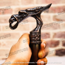 Walking Stick Dragon Creature Handle Wooden Victorian Foldable Cane Coll... - $24.31+