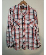 Scully Western Shirt XXL 2XL Pearl Snap Long Sleeve Plaid Rock Retro Mens - £25.47 GBP