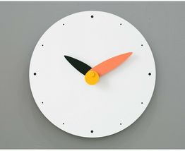 Moro Design Spread the Wings Wall Clock non Ticking Silent Modern Clock (Orange) image 2