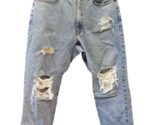 ONE TEASPOON Uomini Jeans Consumati Vintage Braced Saints Azzurro Taglia... - £49.79 GBP