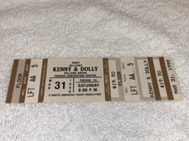 DOLLY PARTON KENNY ROGERS 1990 UNUSED CONCERT TICKET SELLAND ARENA CALIF... - $29.97