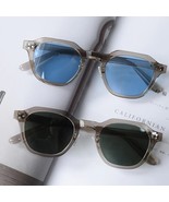 Peekaboo Korean Retro Polygon Polarized Sunglasses TR90 UV400 Green/Brow... - €12,02 EUR+