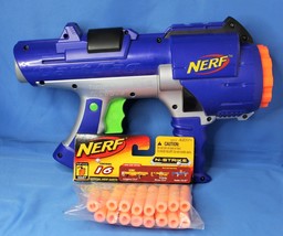 Nerf N-strike Hyperfire 10 Shot Barrel Dart Tag Gun Blaster with 16 Darts - £9.86 GBP