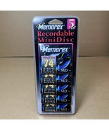 Memorex Recordable Mini Disc 74 Minutes Lot of 5 New Factory Sealed Package - $29.99