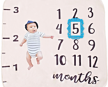 Monthly Milestone Baby Blanket Premium Quality and Density, Photography ... - $16.82