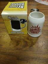 Vintage GAG Gift The Ringer Beer Mug With Service Bell Classic Bicycle Bell Work - £12.04 GBP