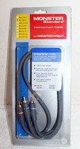 NOS Monster Cable 1100-1M Interlink 100 Shielded Audio Cables ~ 24k RCA Jacks - £19.97 GBP