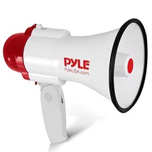 Pyle Megaphone Speaker PA Bullhorn - with Built-in Siren 30 Watt Voice R... - $34.99