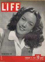ORIGINAL Vintage Life Magazine February 21 1944 Patrice Munsel - £23.52 GBP