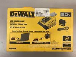 DeWalt USB Charging 20V Kit DCB094K - $72.47