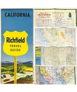 California Richfield Oil Travel Guide 1960 Vintage Road Map Route 66 18x... - $14.45