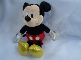 TY 2014 Disney Sparkle Mickey Beanbag Plush Toy 7&quot; - £2.00 GBP