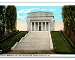 Lincoln Commemorativo Hall Fattoria Hodgenville Kentucky Ky Unp Wb Carto... - £3.17 GBP