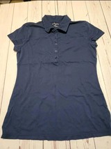 G.H Bass &amp; Co medium blue short sleeve polo shirt - £5.11 GBP