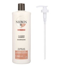 Nioxin System 3 Cleanser Shampoo, 33.8 oz- Pump - £23.58 GBP