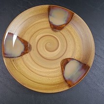 Sango Splash Brown 4951 Stoneware Drip Glaze 8&quot; Salad Plate EXCELLENT  - $9.00