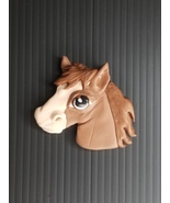 Handmade Clay Pony Head Magnet - $8.00