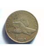 1858 LL LARGE LETTERS FLYING EAGLE CENT PENNY VERY FINE+ VF+ ORIGINAL COIN - £66.05 GBP