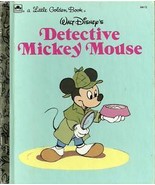 Disney DETECTIVE MICKEY MOUSE Little Golden Book 1985 - £15.92 GBP