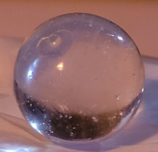 Vintage Shooting Marble Clear Bubbles Small Chip Decorative Collectible - $10.99