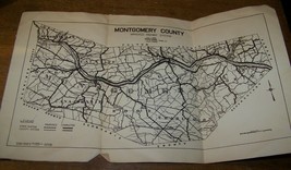 1932 Antique Montgomery County Ny Highway System Road Map - £7.95 GBP