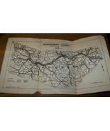 1932 ANTIQUE MONTGOMERY COUNTY NY HIGHWAY SYSTEM ROAD MAP - £7.74 GBP