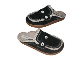 JACK ROGERSLainey Clog In Black/ Bone Suede/ Nappa Women's Size 10M - $33.32
