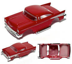 2023 HO Scale AFX’tras 1957 Lowered Custom ’57 Chevy Bel Air Slot Car BODY Red - £13.36 GBP