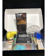 Art Canvas Paint Set Supplies – 46-Piece Canvas Acrylic Painting Kit wit... - €25,79 EUR