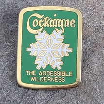 Cockaigne Ski Resort Wilderness Vintage Souvenir Travel Lapel Hat Pin Ne... - $29.99