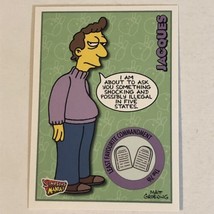 The Simpsons Trading Card 2001 Inkworks #23 Jacques - £1.55 GBP