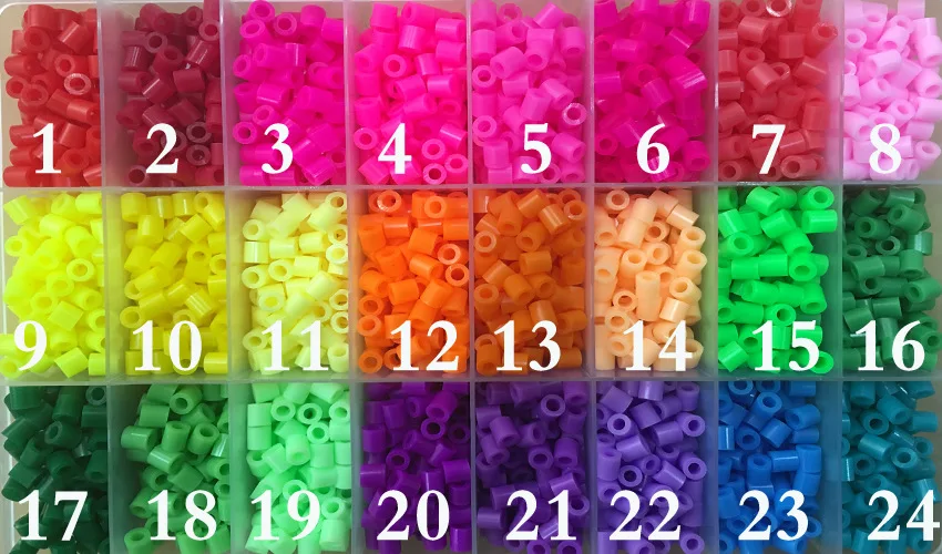 Perler Beads 5MM 500G Fuse Bead 72 Colors 3D Hamma Handmade DIY Puzzle - £19.00 GBP