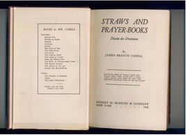 Cabell - STRAWS &amp; PRAYER-BOOKS - 1924 1st - literary essays - £9.42 GBP