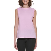 Calvin Klein Jeans Women&#39;s Crewneck Sleeveless Cotton Top B4HP - £11.94 GBP