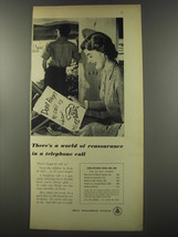 1956 Bell Telephone System Ad - There's a world of reassurance in a telephone  - $18.49