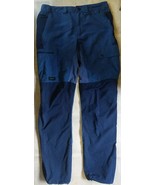 Forclaz Decathlon Cargo Hiking Pants MT 500 Men Pants 34x34 Blue - $35.00 CAD