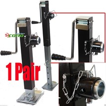 Two 8000LBS Hitch Mount Trailer Jack Sidewind Adjustable Tube Towing Hau... - $208.46