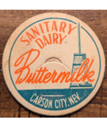 Carson City, Nevada NV Sanitary Dairy Buttermilk Butter Churn Milk Bottl... - £10.56 GBP