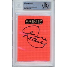 Archie Manning Auto New Orleans Saints Signed Football Pylon Beckett BGS Slab - £93.84 GBP