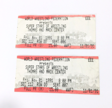 2x WWF Super Stars of Wrestling Nov. 01, 1991 Las Vegas Thomas Mack Ticket Stubs - £74.72 GBP