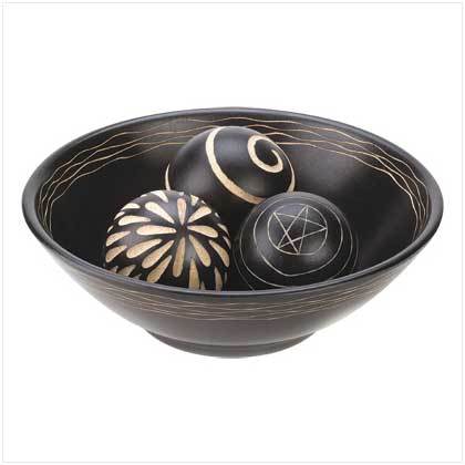 2 Artisan Deco Bowl And Balls (Double Set)
