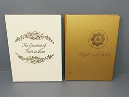 2 Christian Inspirational Books Apples Of Gold &amp; The Greatest Of Theses Is Love - £9.05 GBP