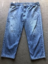 Levi’s 550 Men&#39;s 50x29 Distressed Cotton Denim Jeans Light Wash - £22.64 GBP
