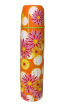 STARBUCKS 2007 17 oz STEEL POUR THROUGH PYLONES THERMOS BOTTLE FLOWER HI... - £78.64 GBP